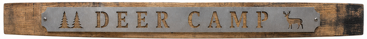 Deer Camp - Rustic Metal Sign