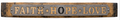 Faith Hope Love - Rustic Metal Sign