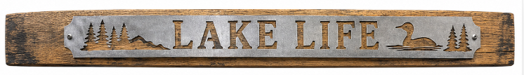 Lake Life - Rustic Metal Sign