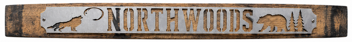 Northwoods - Rustic Metal Sign